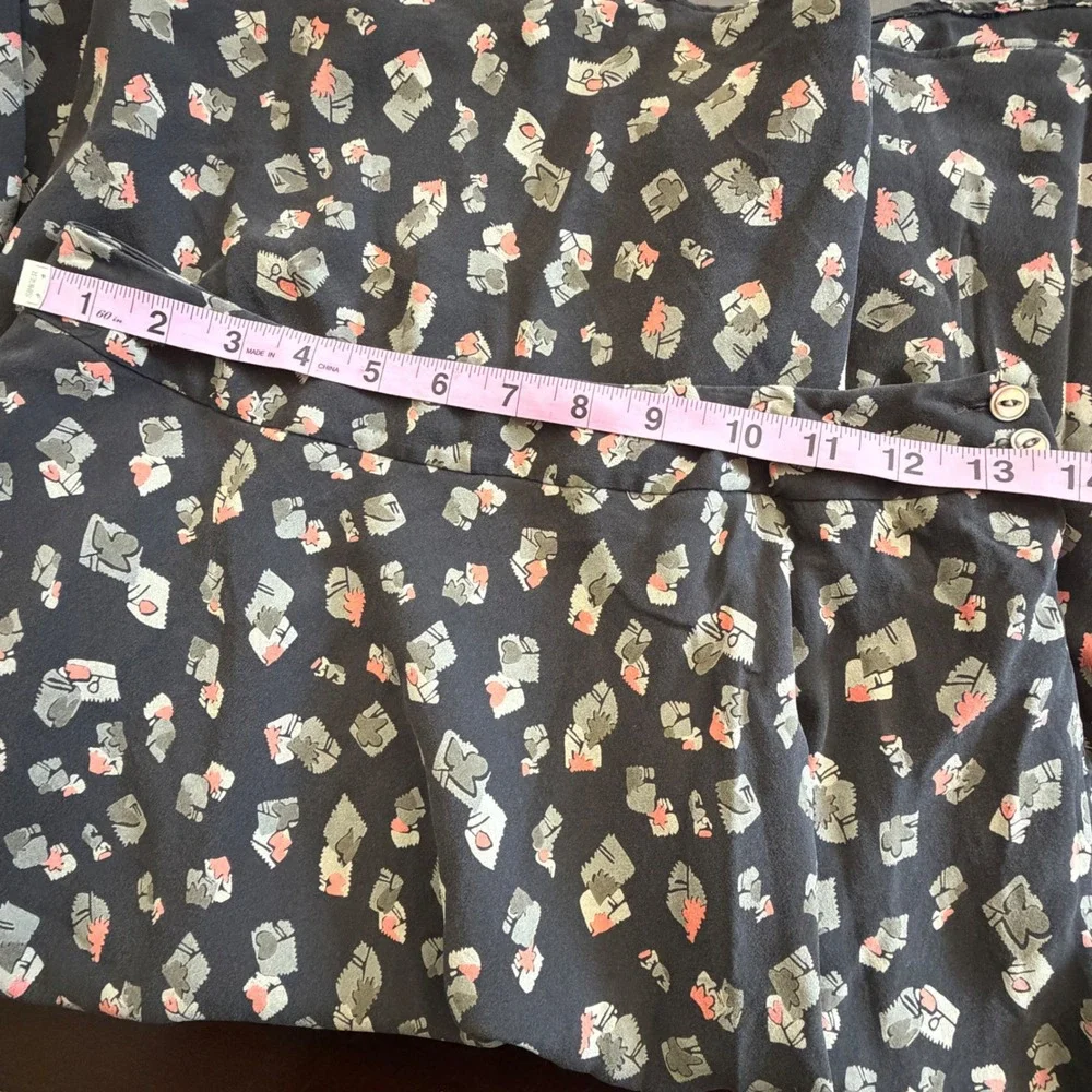 JONES NEW YORK Women Skirt 8P Silk Abstract Geometric Midi Office Workwear Fairy